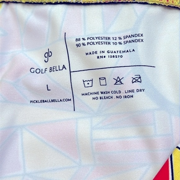 NWOT Women’s Golf Bella Polyester & Spandex Angle Golf Shot Straight Skort Sz L - Picture 8 of 8